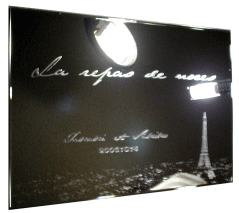 パリの夜景のミラー